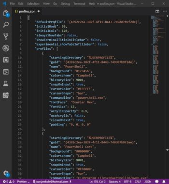 windows terminal settings json windows terminal settings json