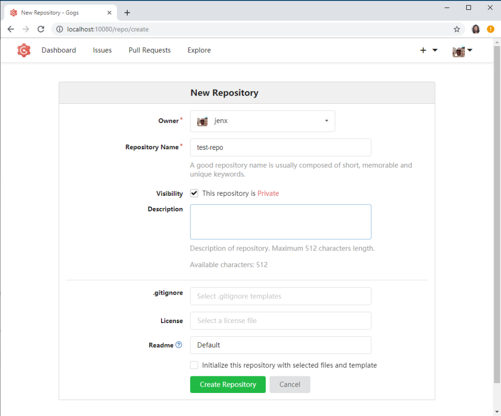 gogs-new-repository