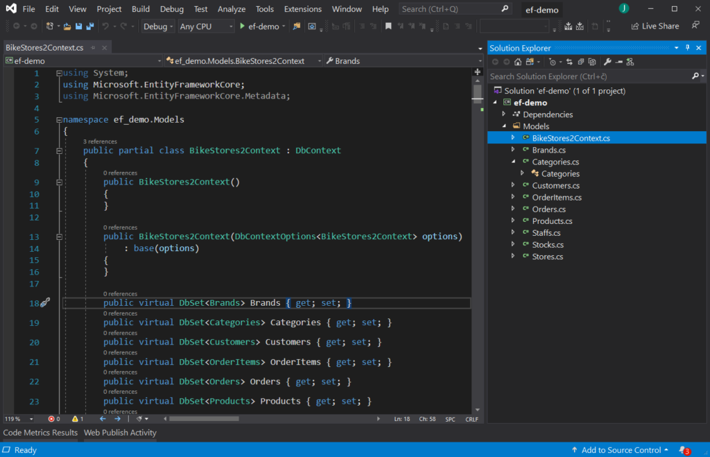 visual studio project